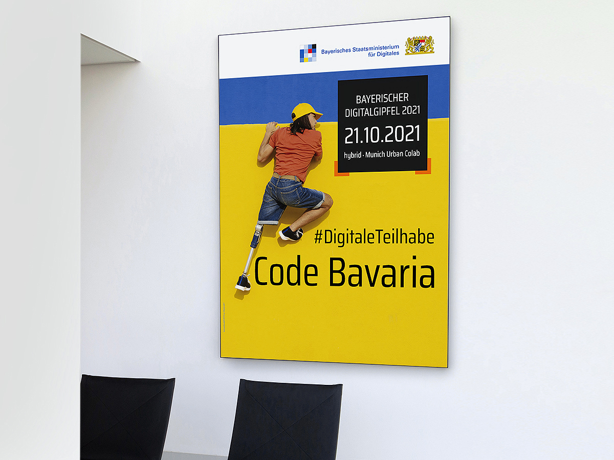 Poster, Banner, Code Bavaria, Bayerisches Staatsministerium für Digitales