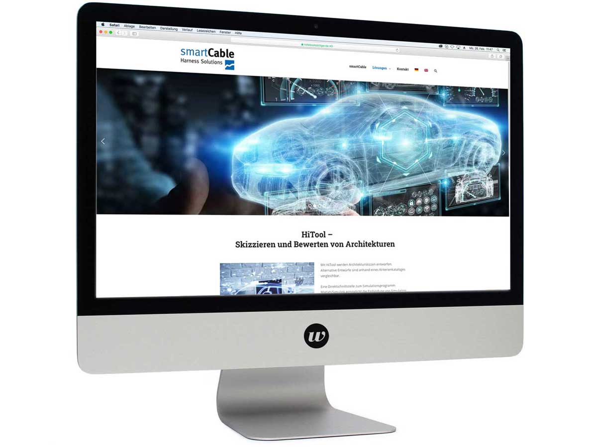 WordPress Web-Site, smartCable GmbH, Harness Solutions, Elritzenweg 3, 91056 Erlangen